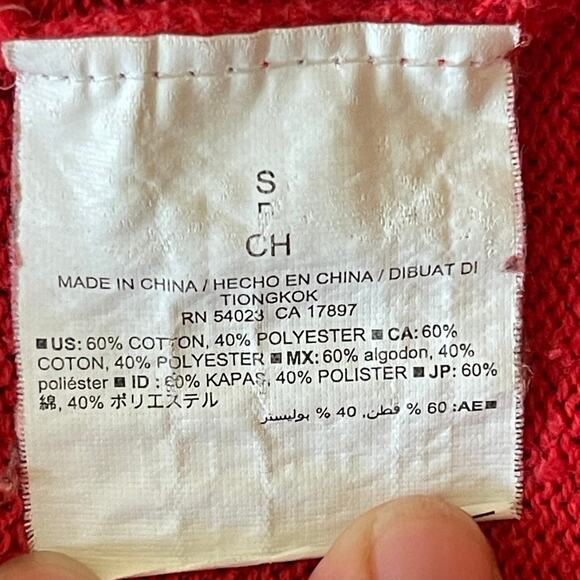 Old Navy Classic Ladies Red V Neck Sweater Size Small - Picture 4 of 4